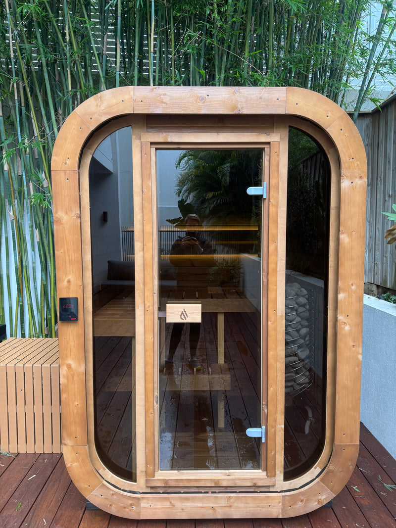 Bamboo wellness oasis, paired a Signature Ice Bath