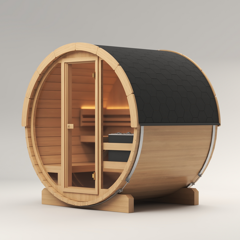 PlusLife Outdoor Cove Barrel Sauna