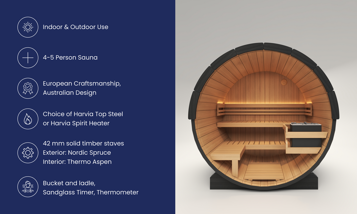 Cove Barrel Sauna